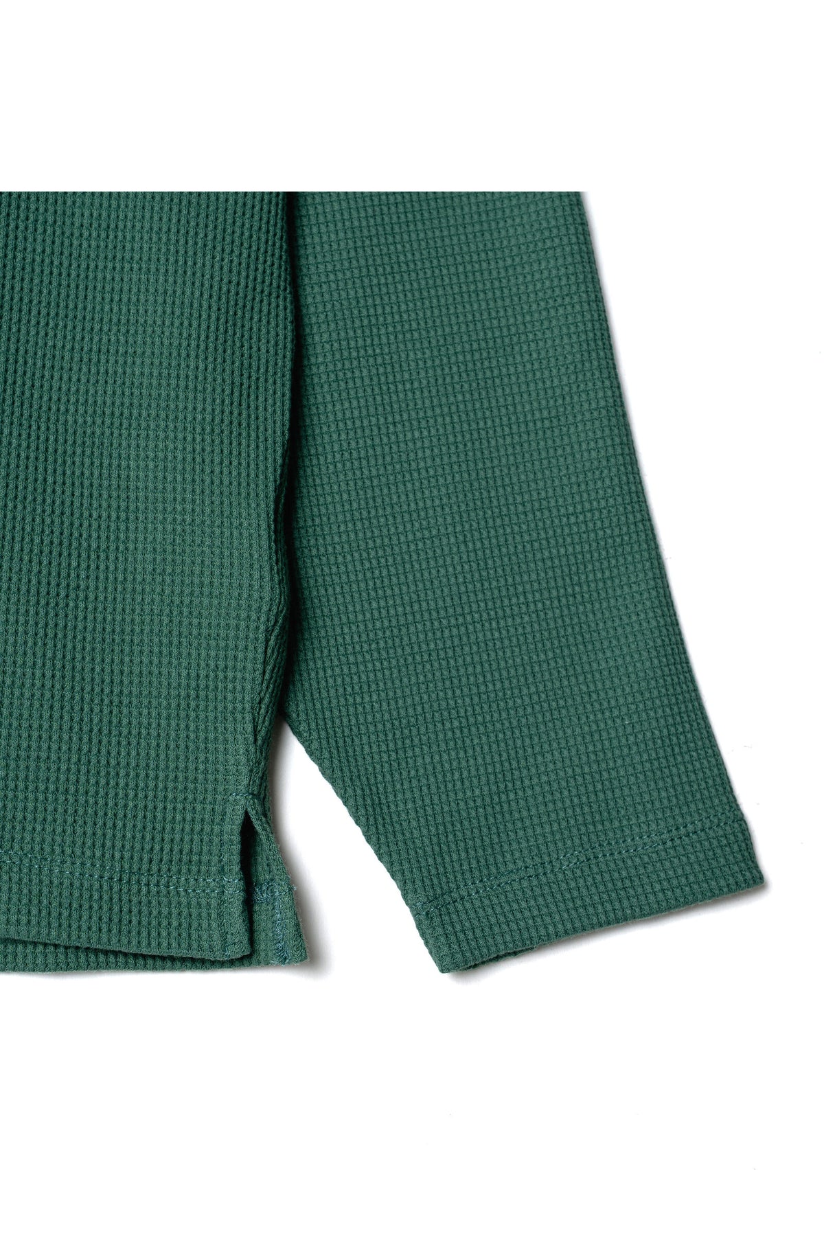 .at - Waffle Long-Sleeve T-Shirt - Green 04