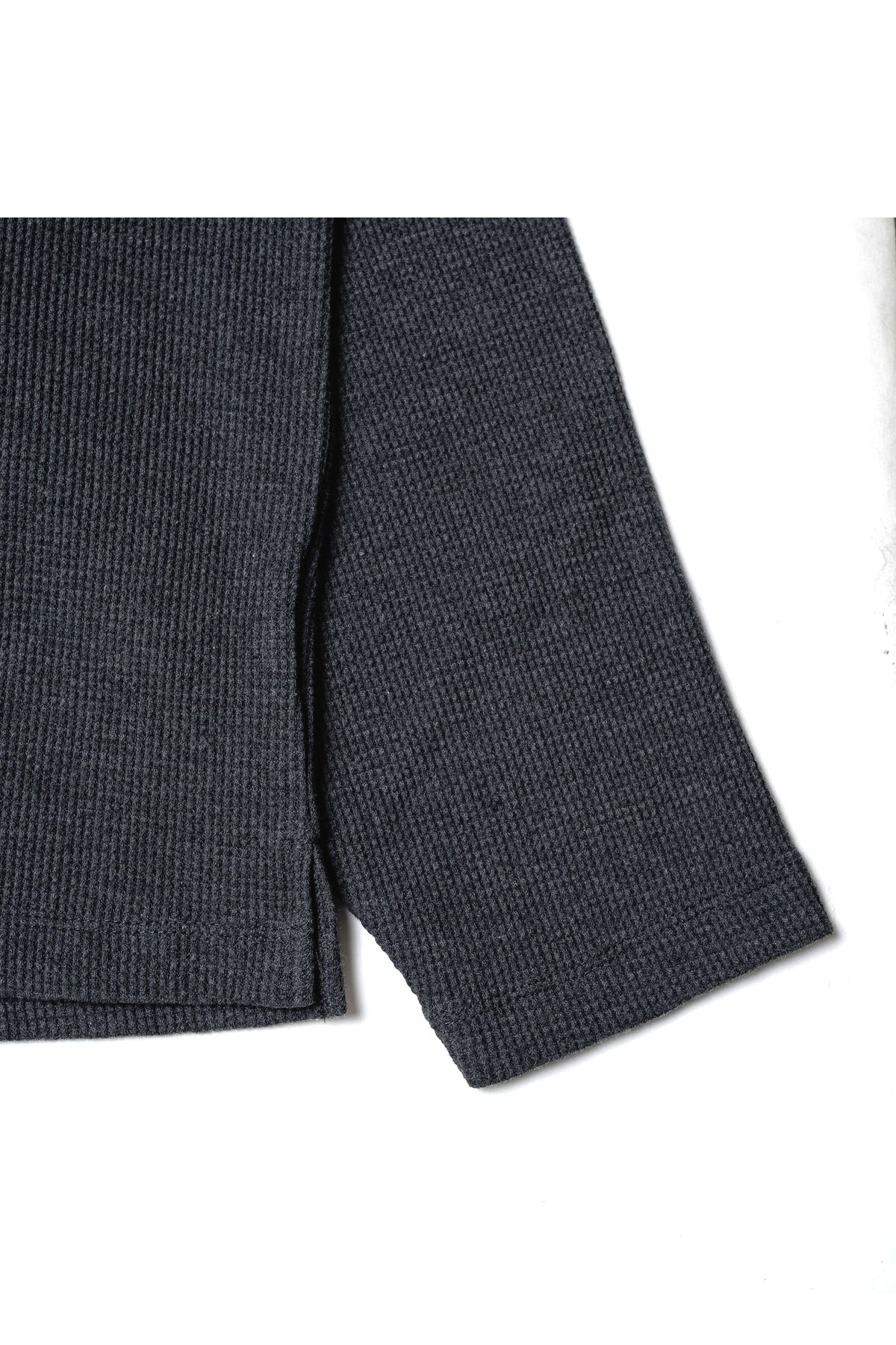 .at - Waffle Long-Sleeve T-Shirt - Heather Charcoal Gray 04