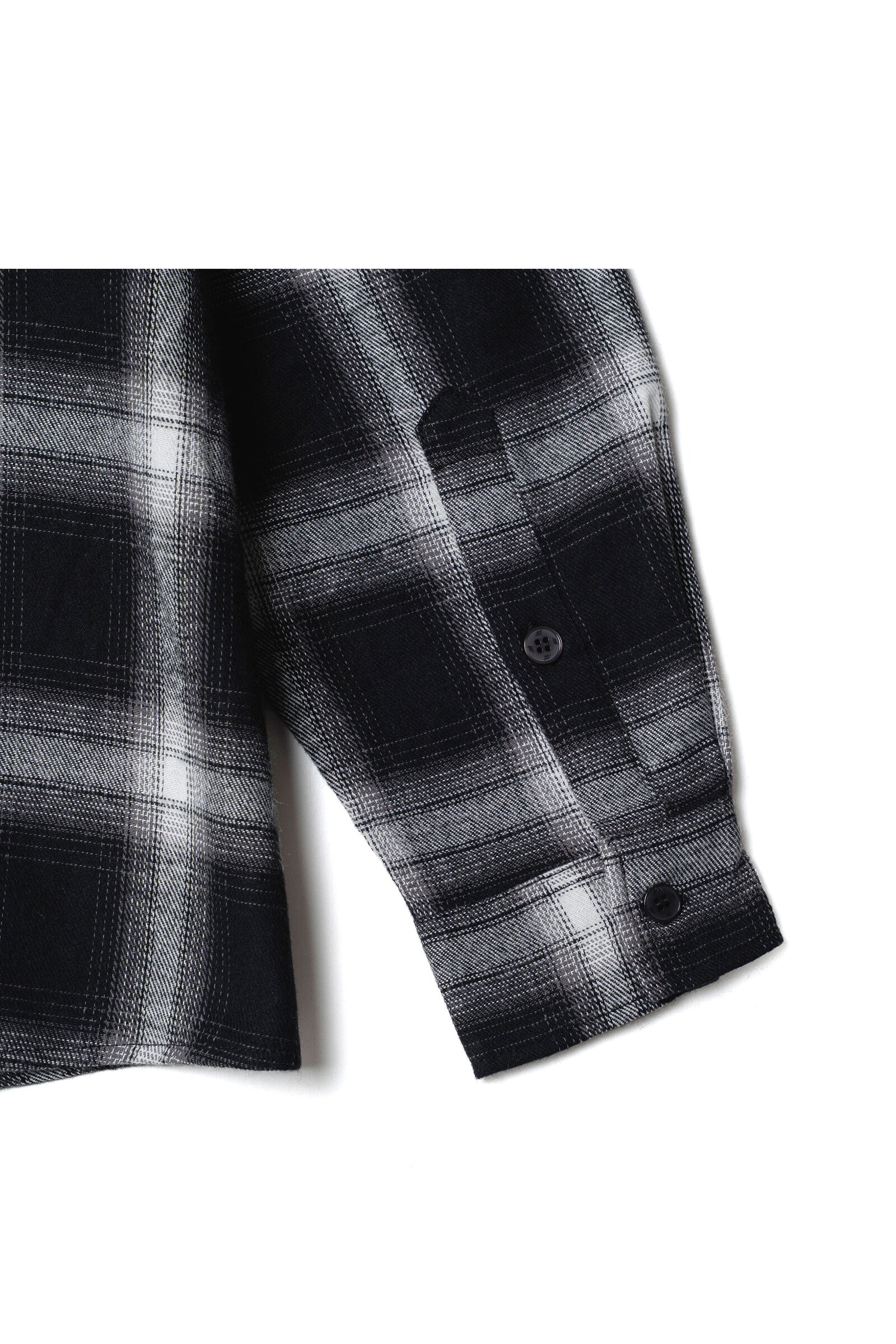 .at - vintage check hoodie Shirt - White×Black Check 05
