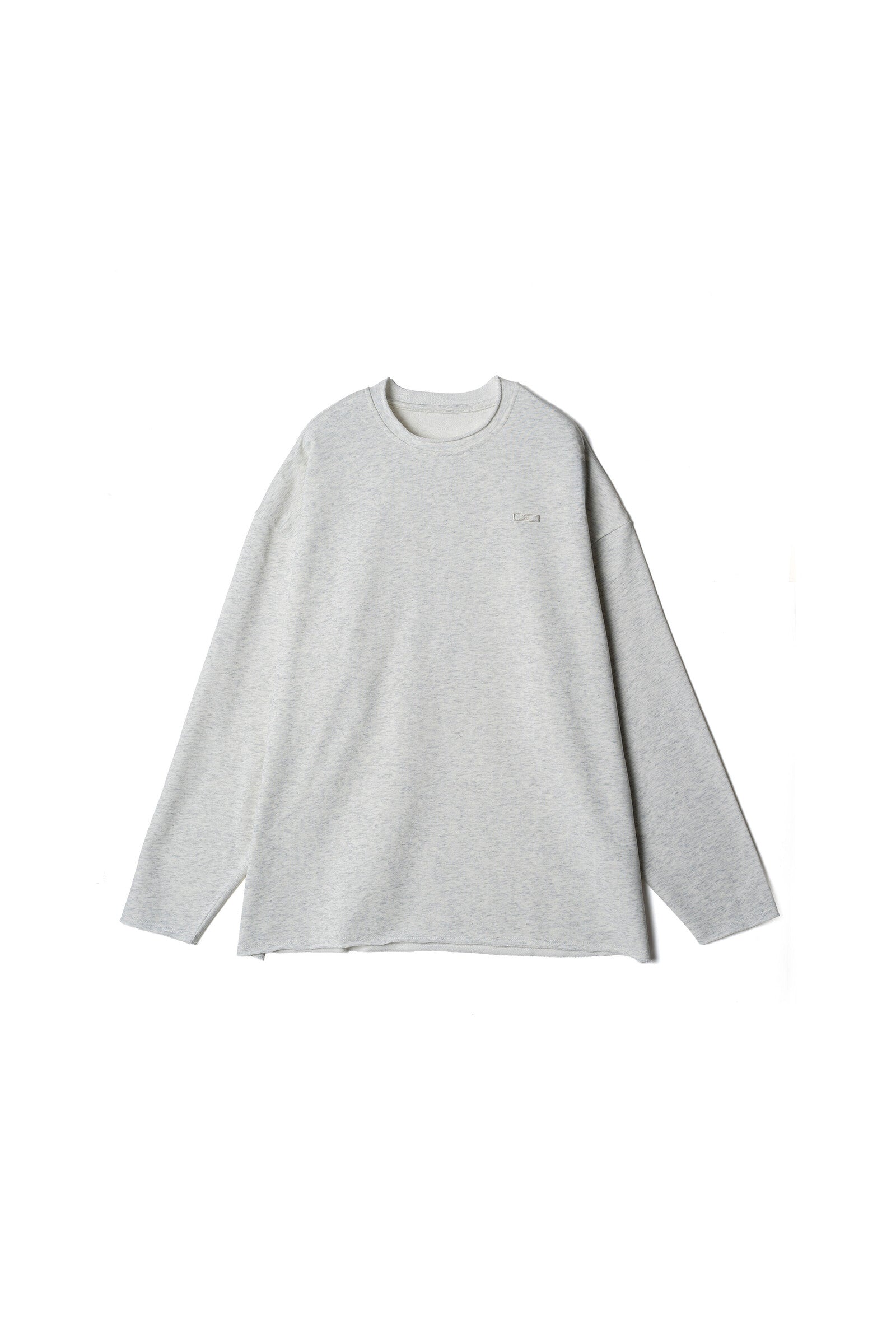 .at - french terry long-sleeve T-shirt - Oatmeal 01