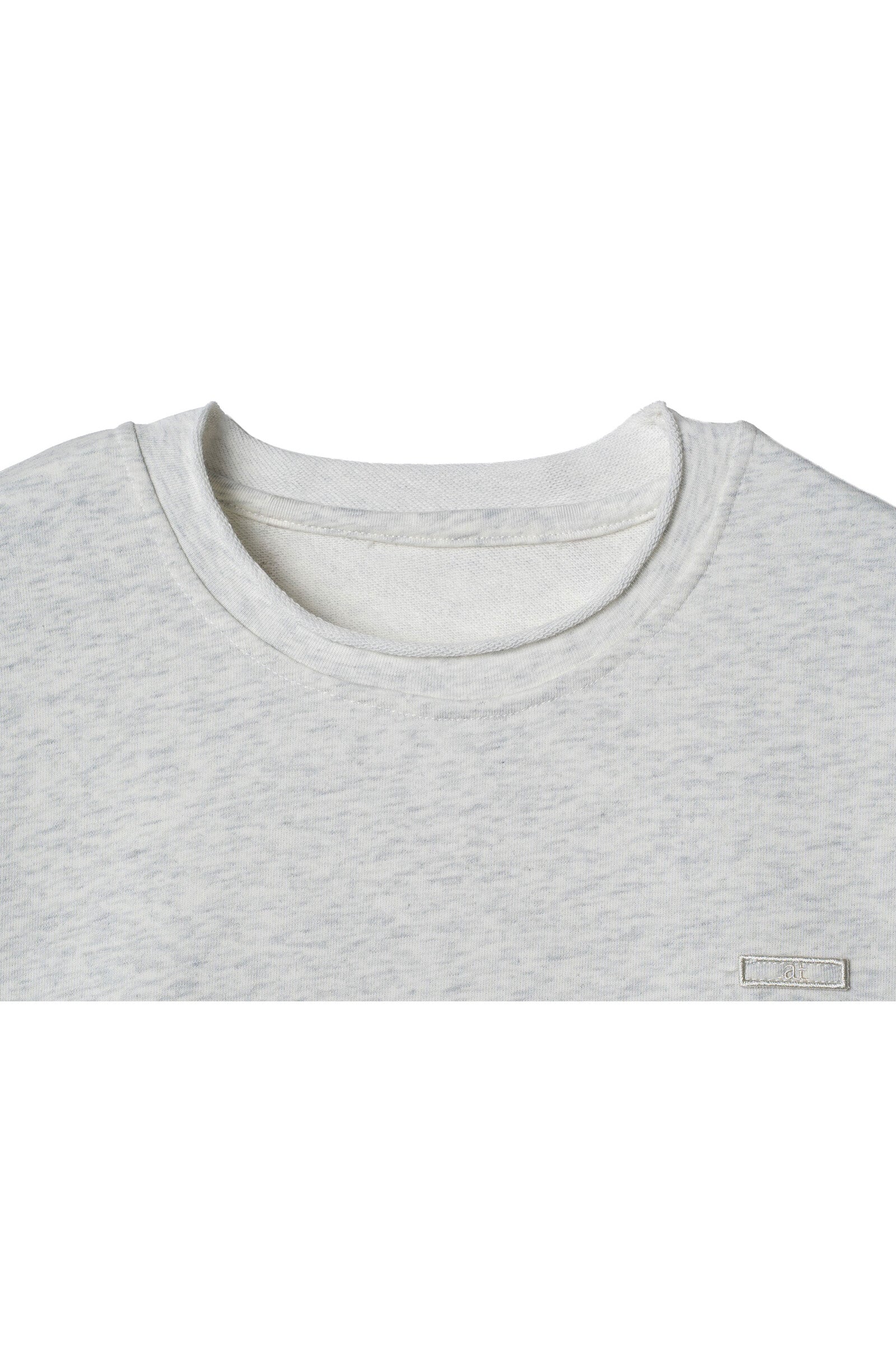 .at - french terry long-sleeve T-shirt - Oatmeal 04