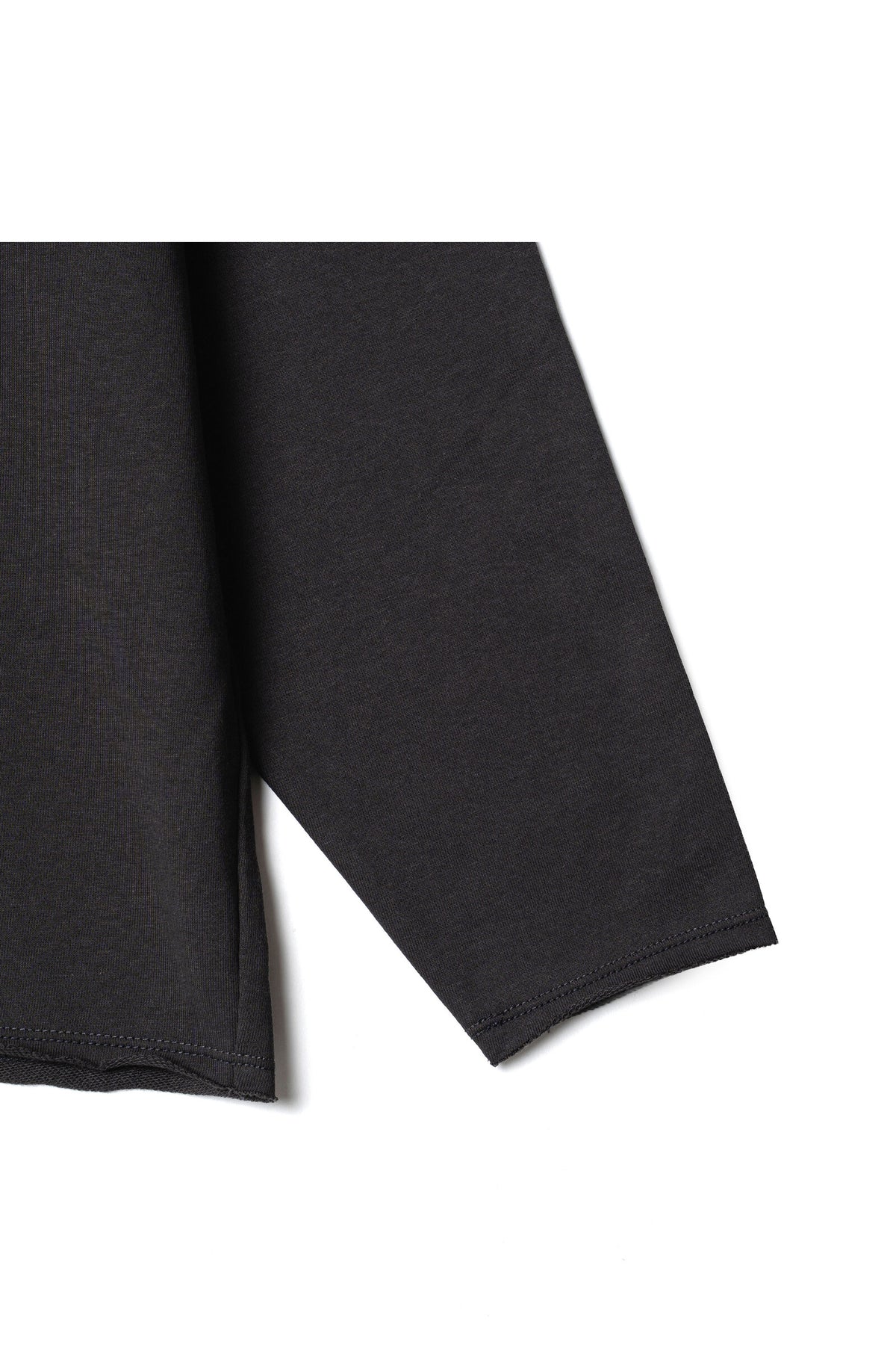 .at - french terry long-sleeve T-shirt - Charcoal Gray 05