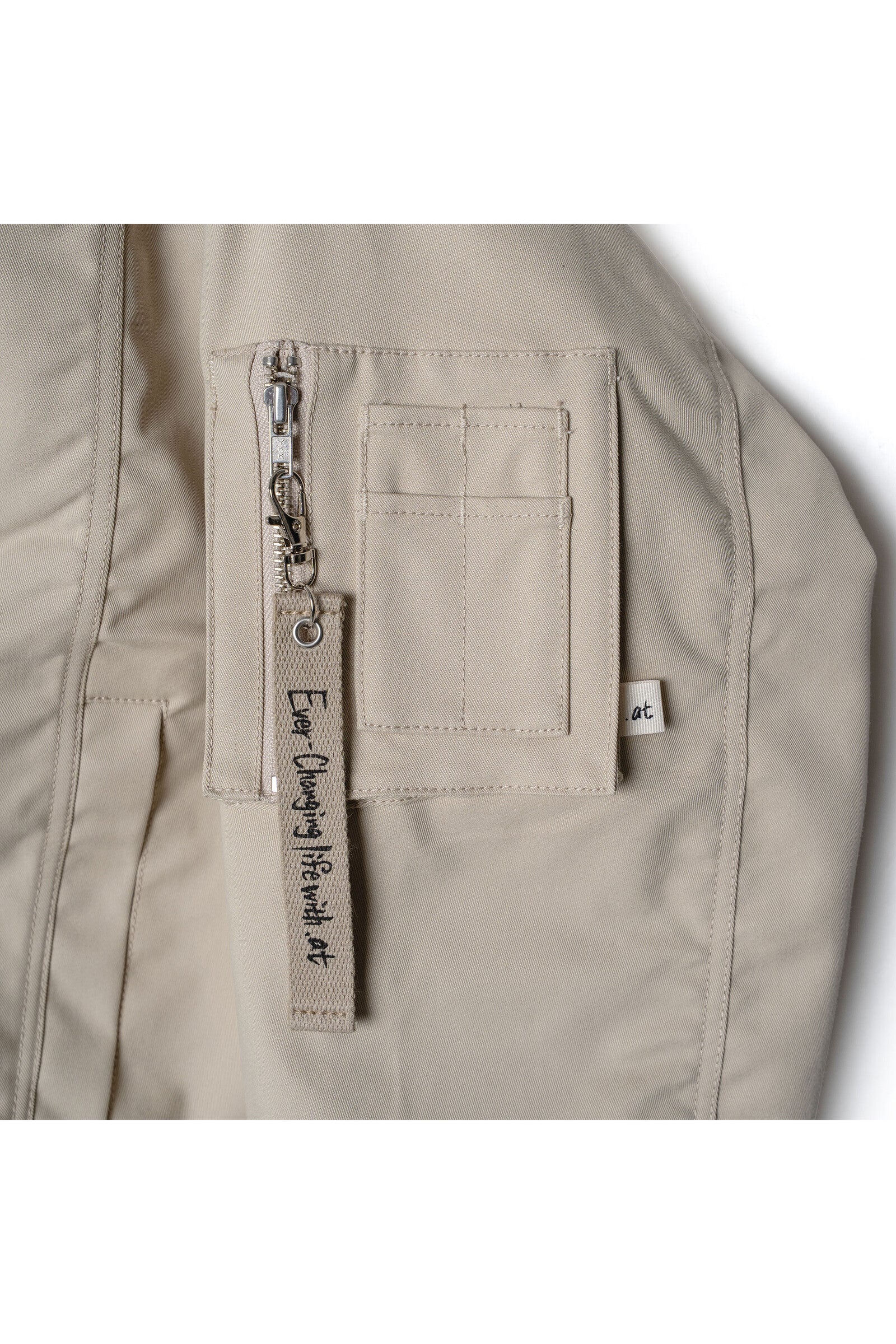 .at - MA-1 BOMBER JACKET - Greige 03