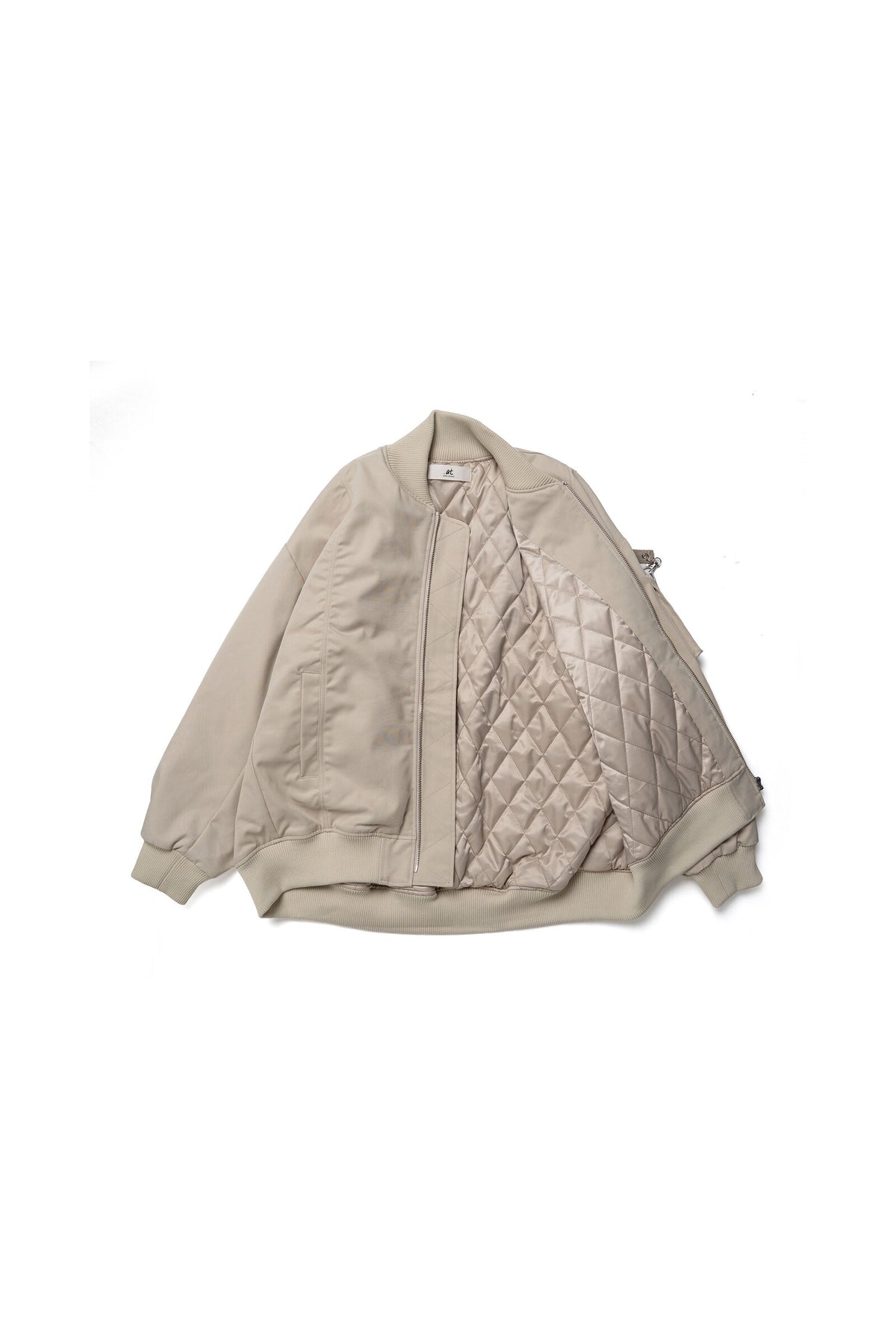 .at - MA-1 BOMBER JACKET - Greige 04