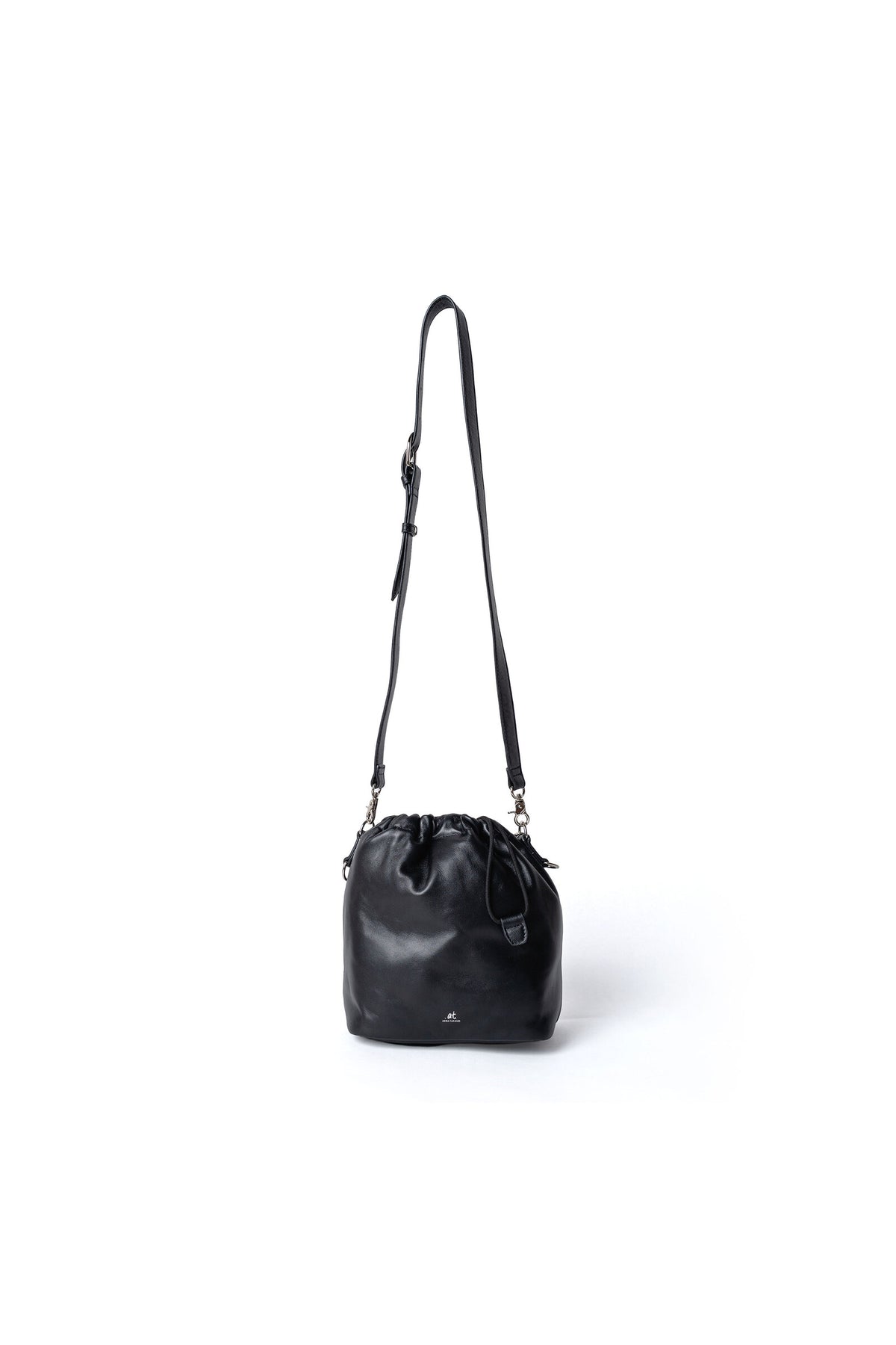 .at - Drawstring Bucket Bag - Black 01