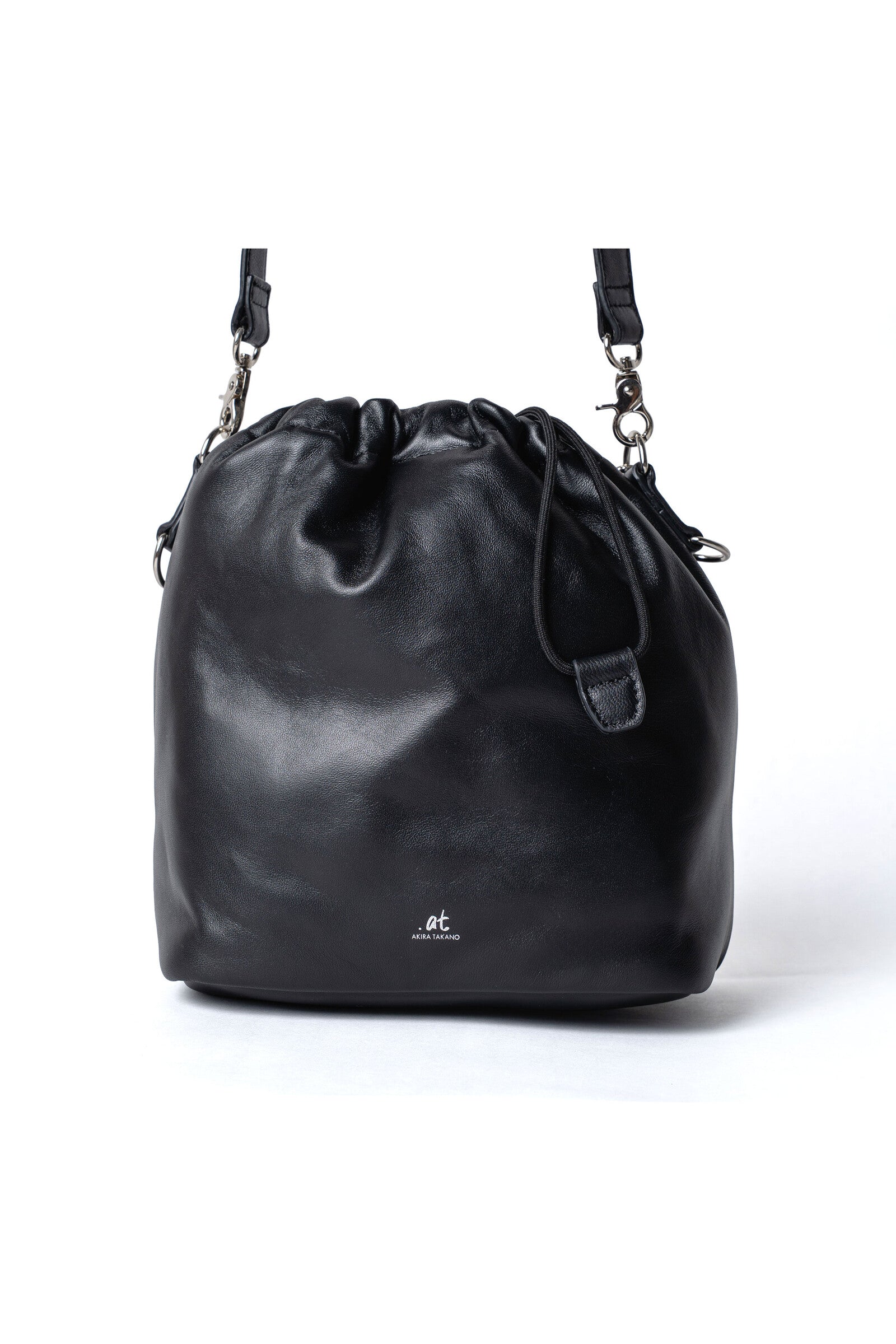 .at - Drawstring Bucket Bag - Black 02