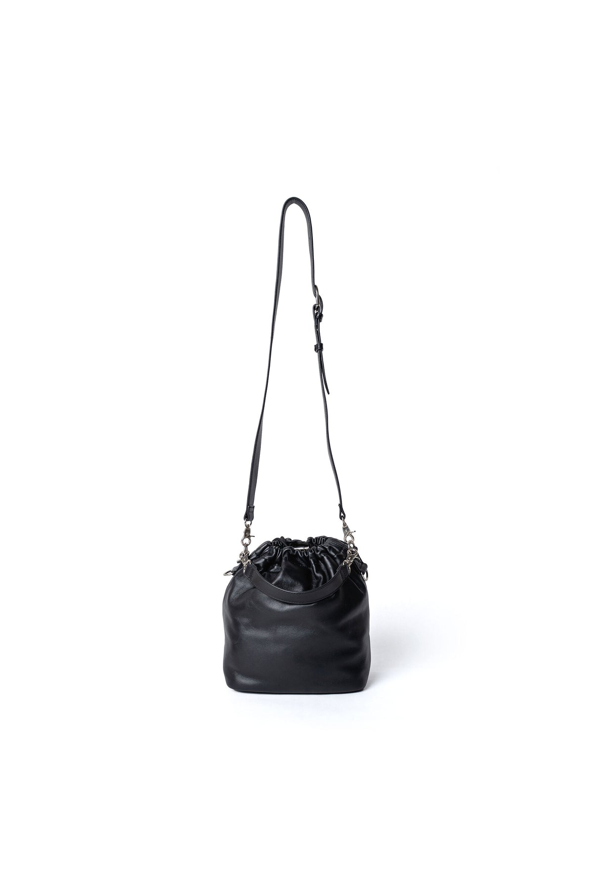.at - Drawstring Bucket Bag - Black 04