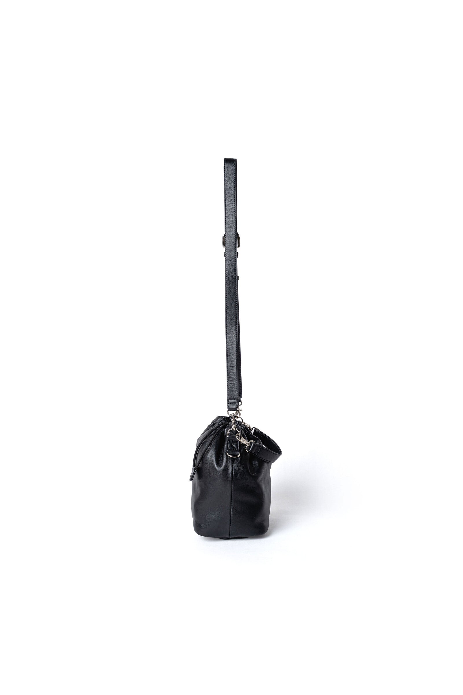 .at - Drawstring Bucket Bag - Black 05