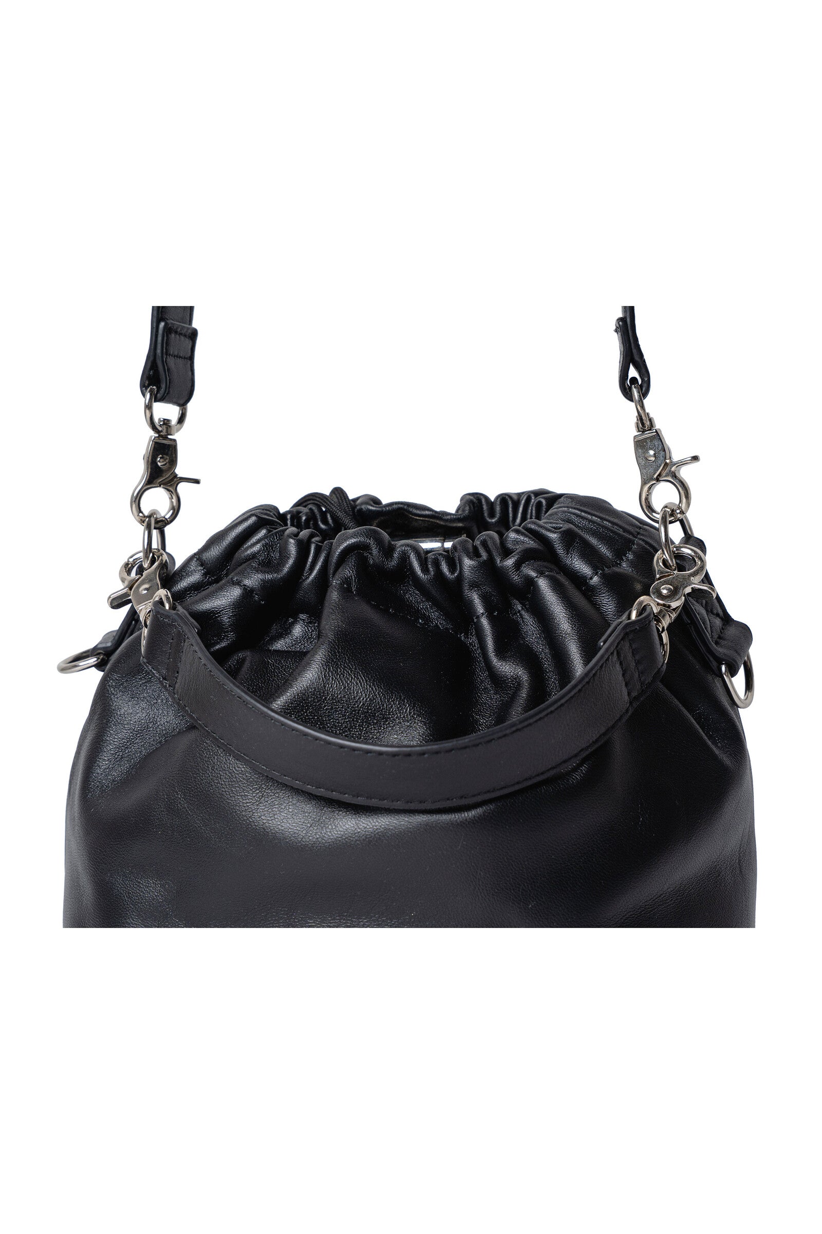 .at - Drawstring Bucket Bag - Black 06