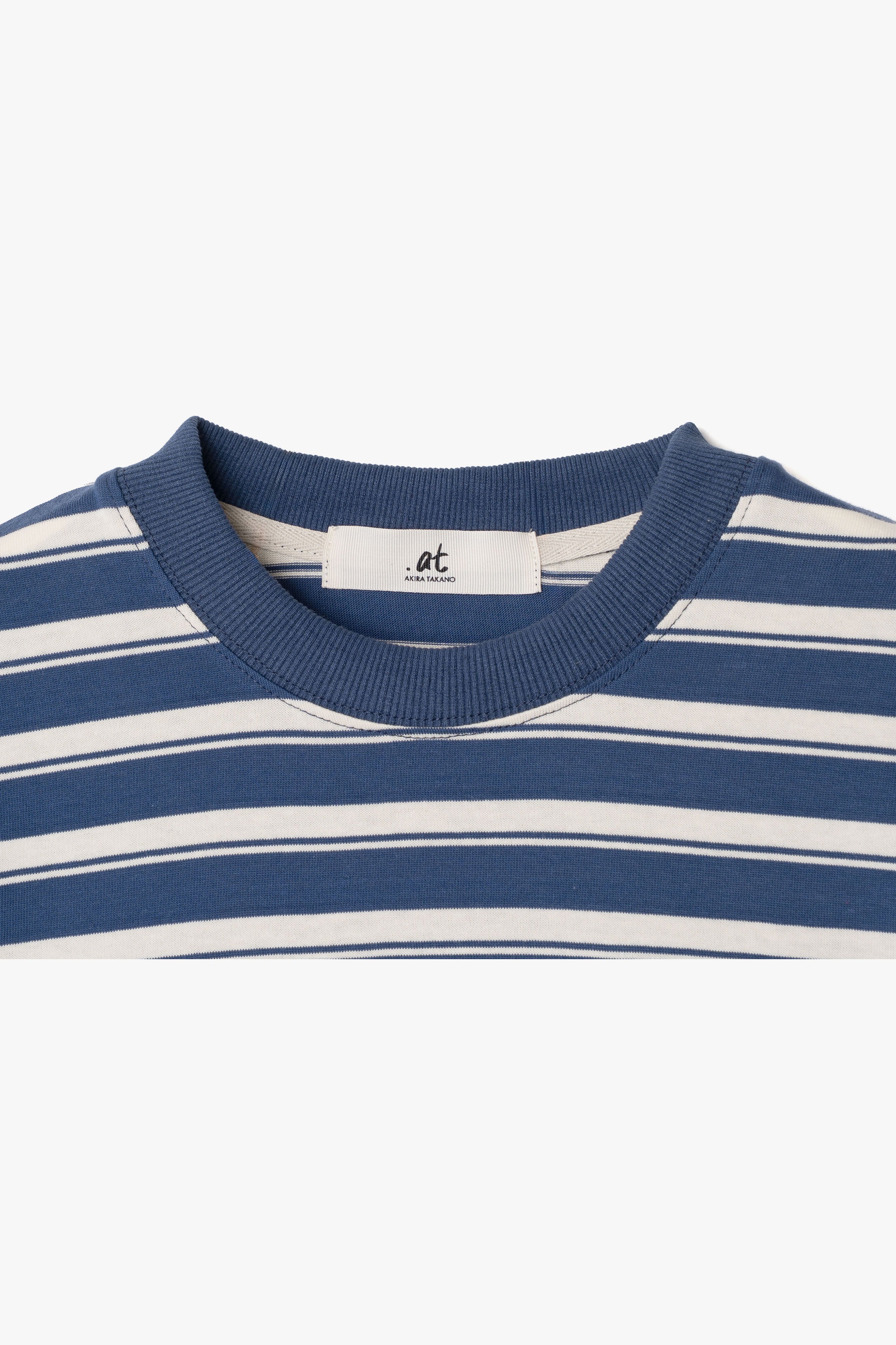 at - Oversize Horizontal Stripe Layered Long Sleeve T-Shirt