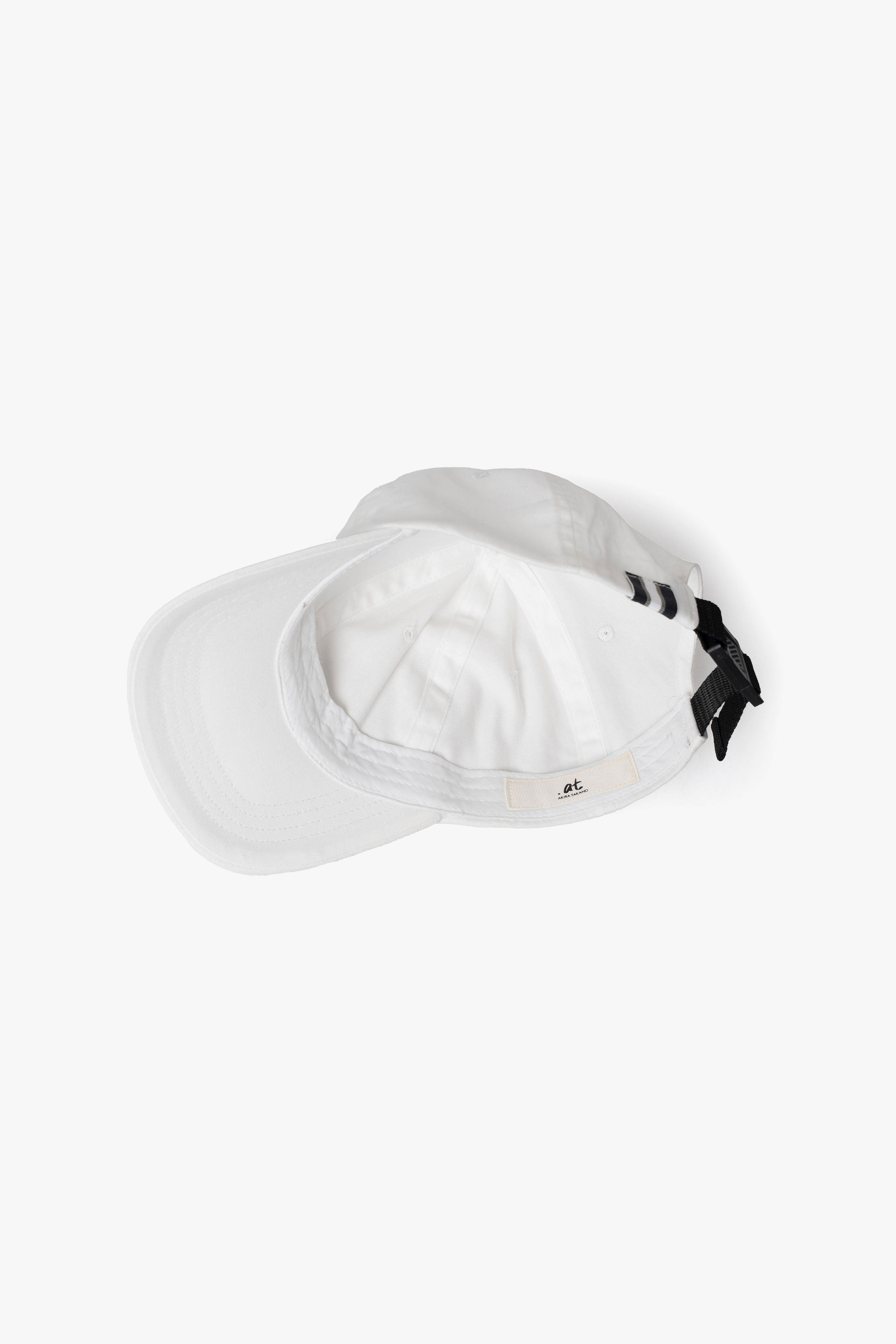 LOWCLASSIC STRIPE PIQUE CAP トップス　完売 at-Stripe Tape Logo Cap - White｜.at