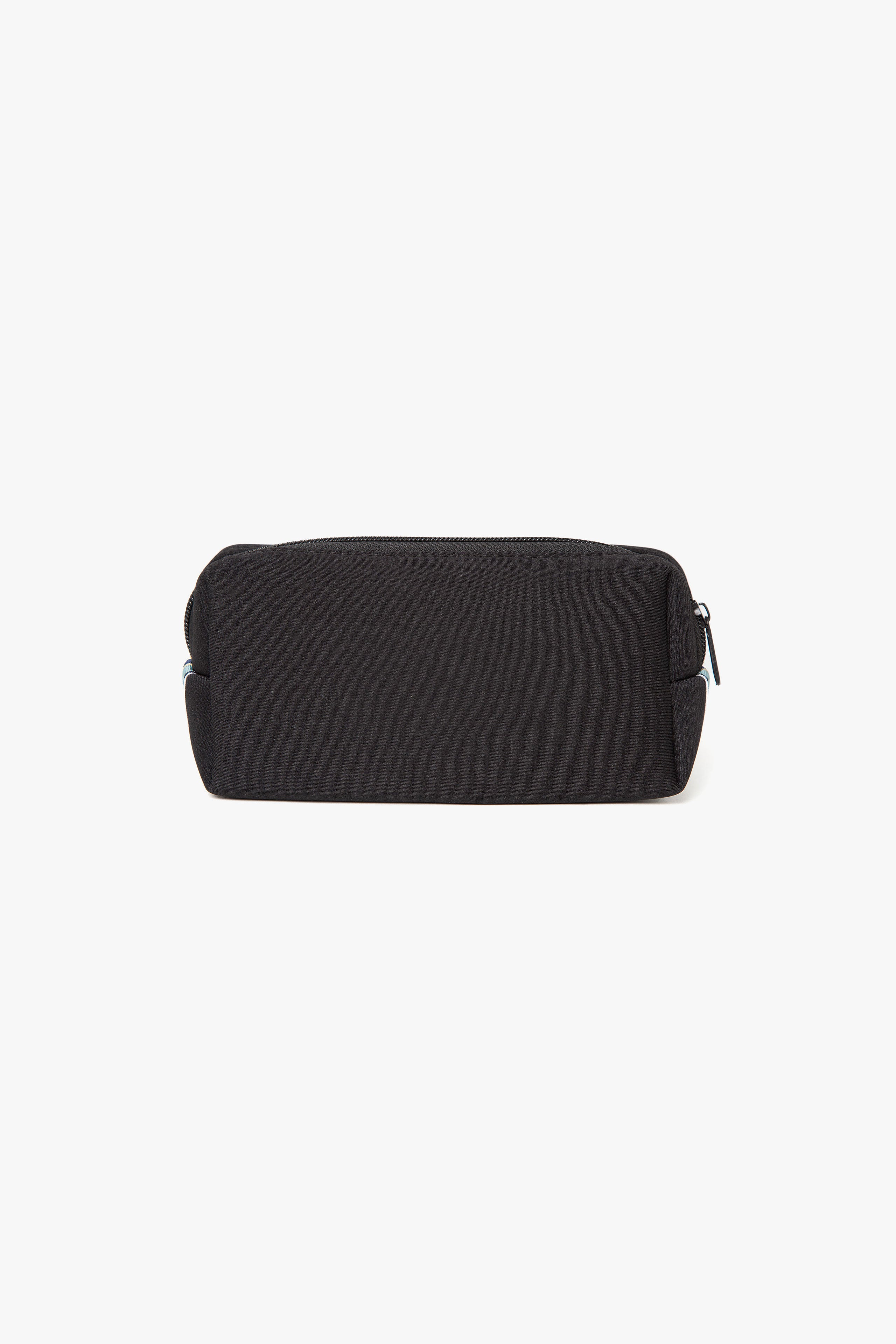 .at-Stripe Tape Square Pouch M - Black
