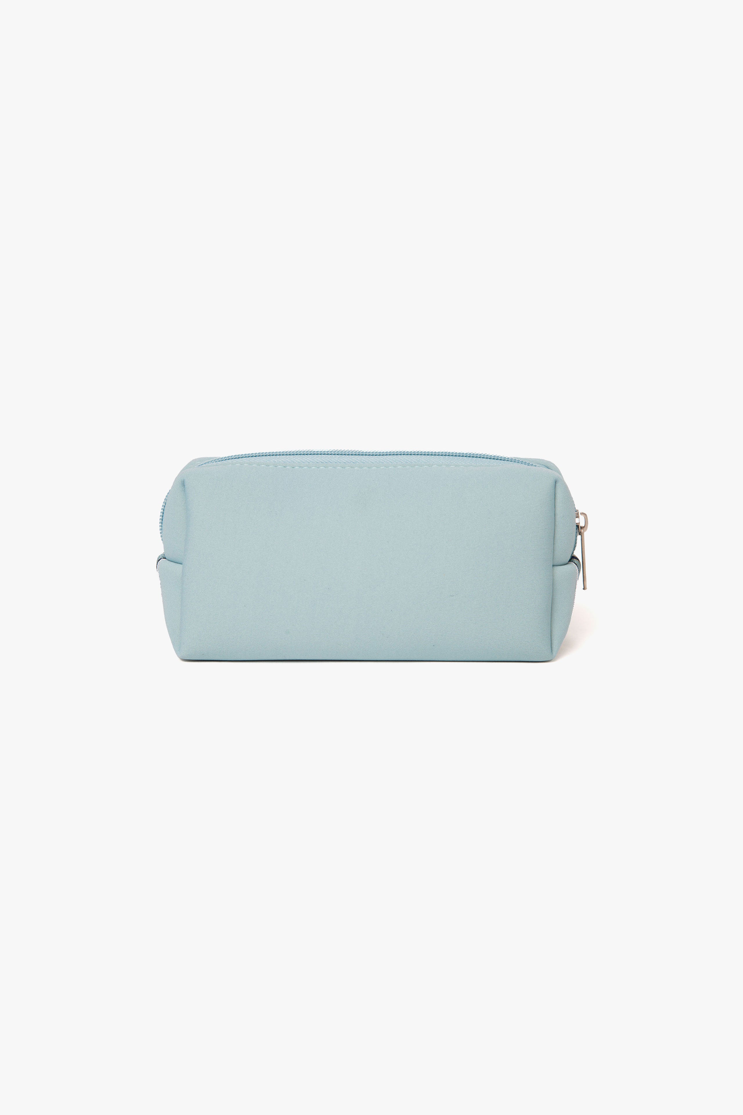 .at-Stripe Tape Square Pouch M - Dustyblue