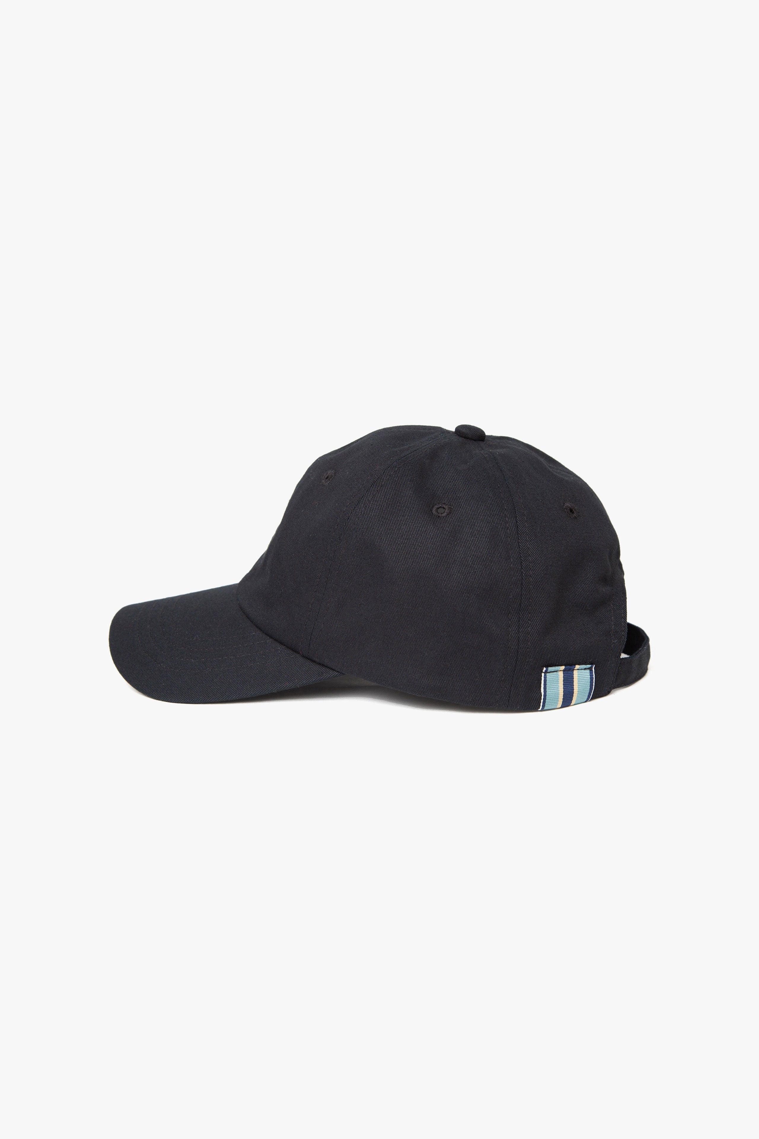 .at-Stripe Tape Logo Cap