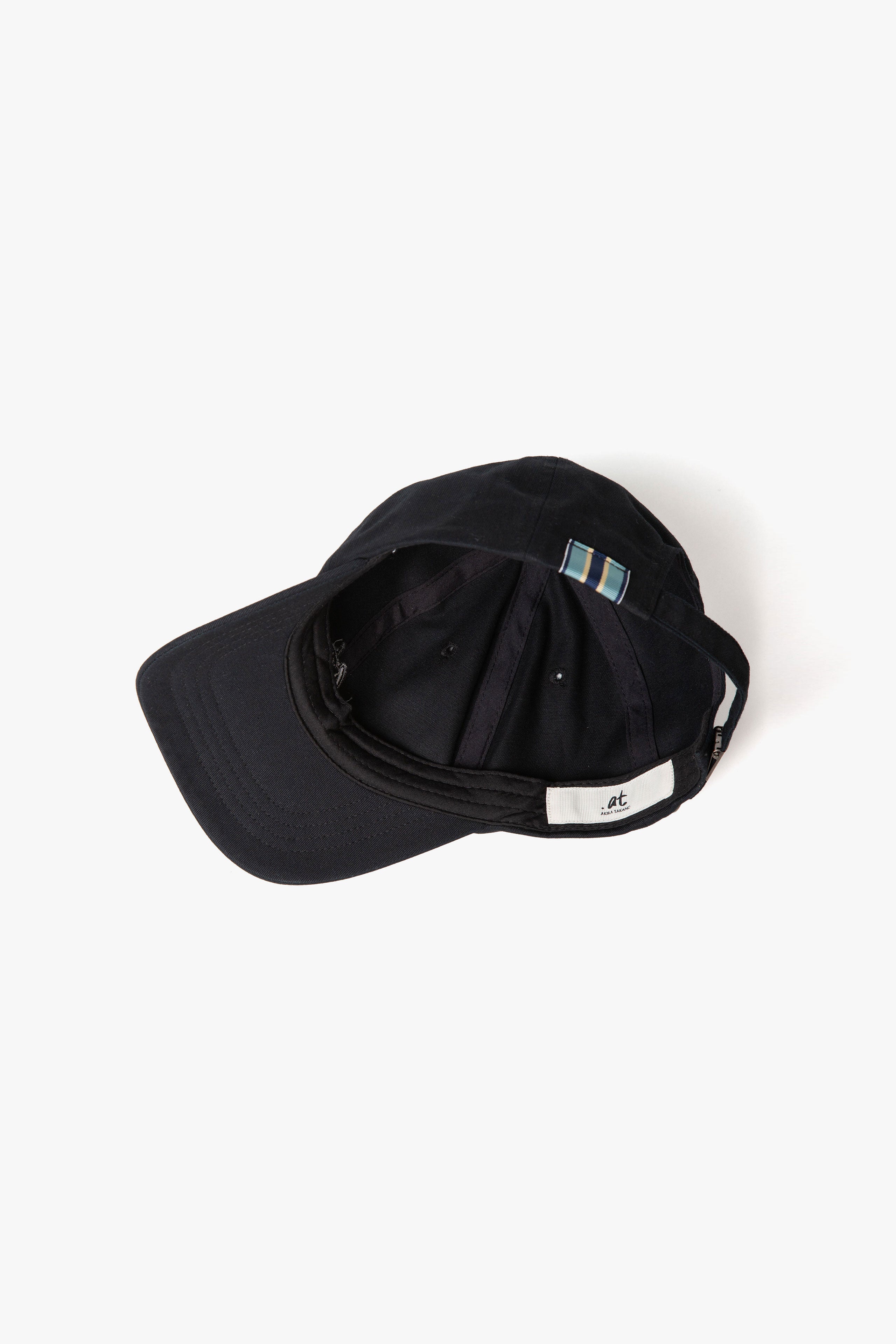 .at-Stripe Tape Logo Cap