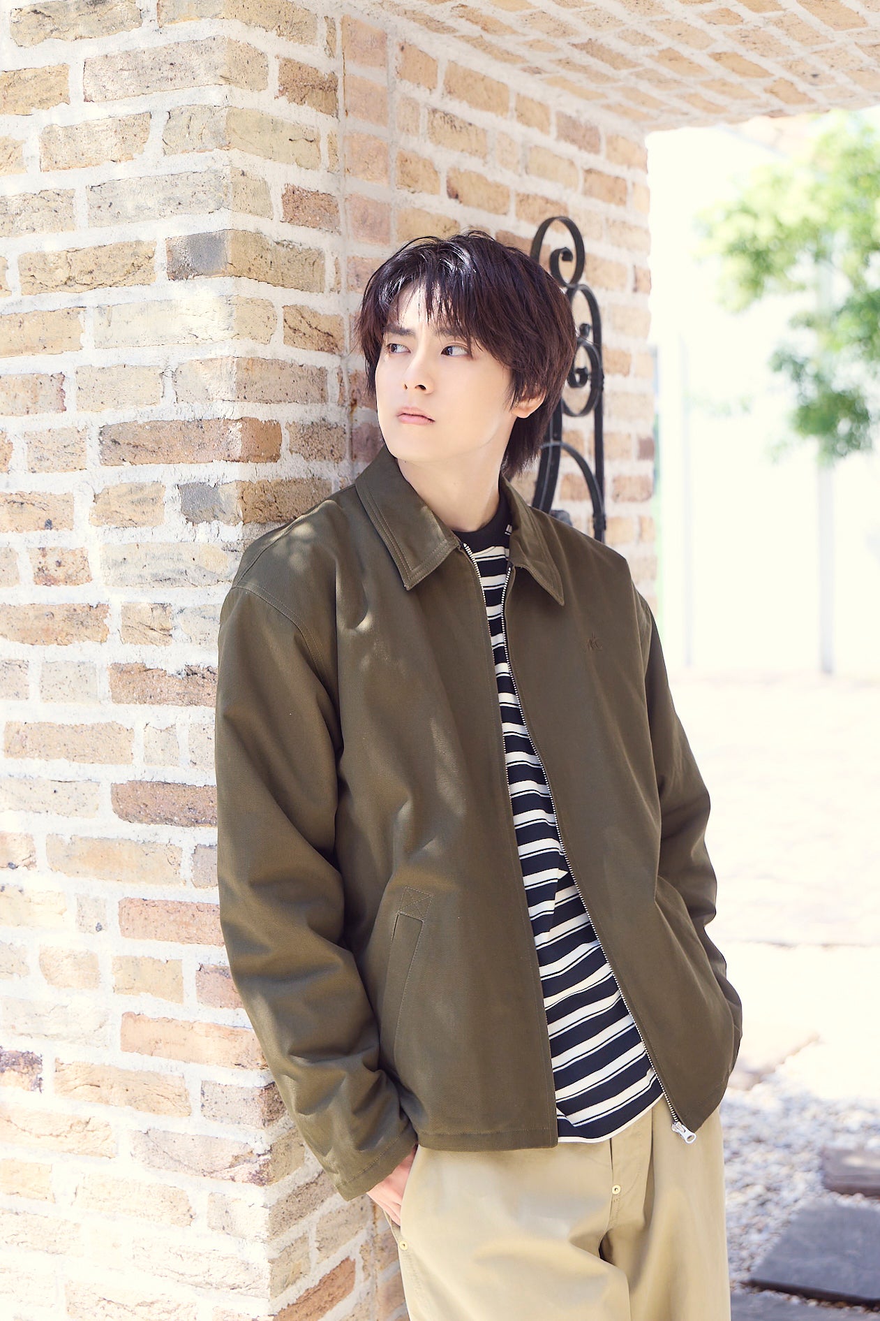 【数量限定】.at-adora quilted blouson - Khaki