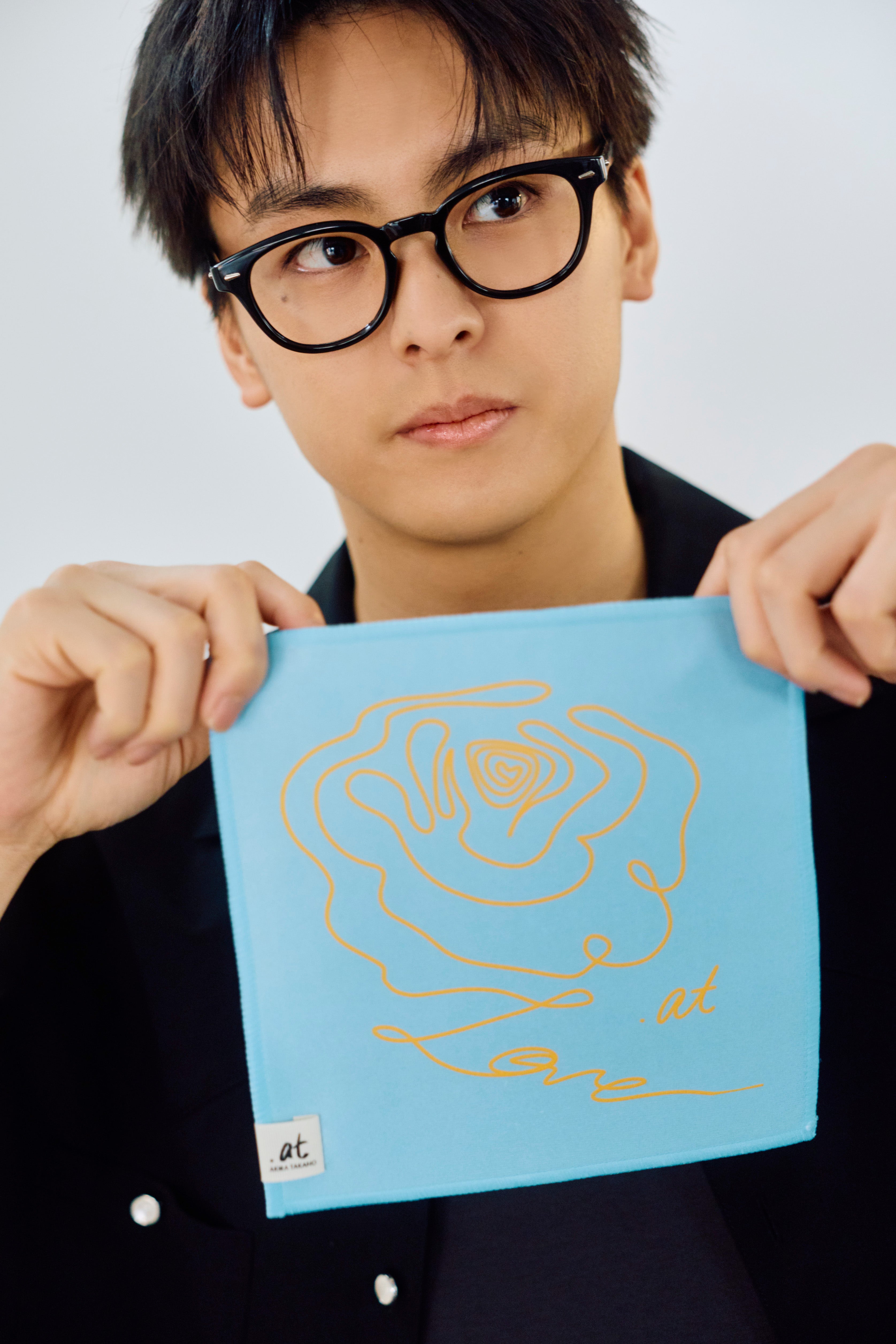 【数量限定】.at - Father’s Day Original Art Handkerchief - Yellow