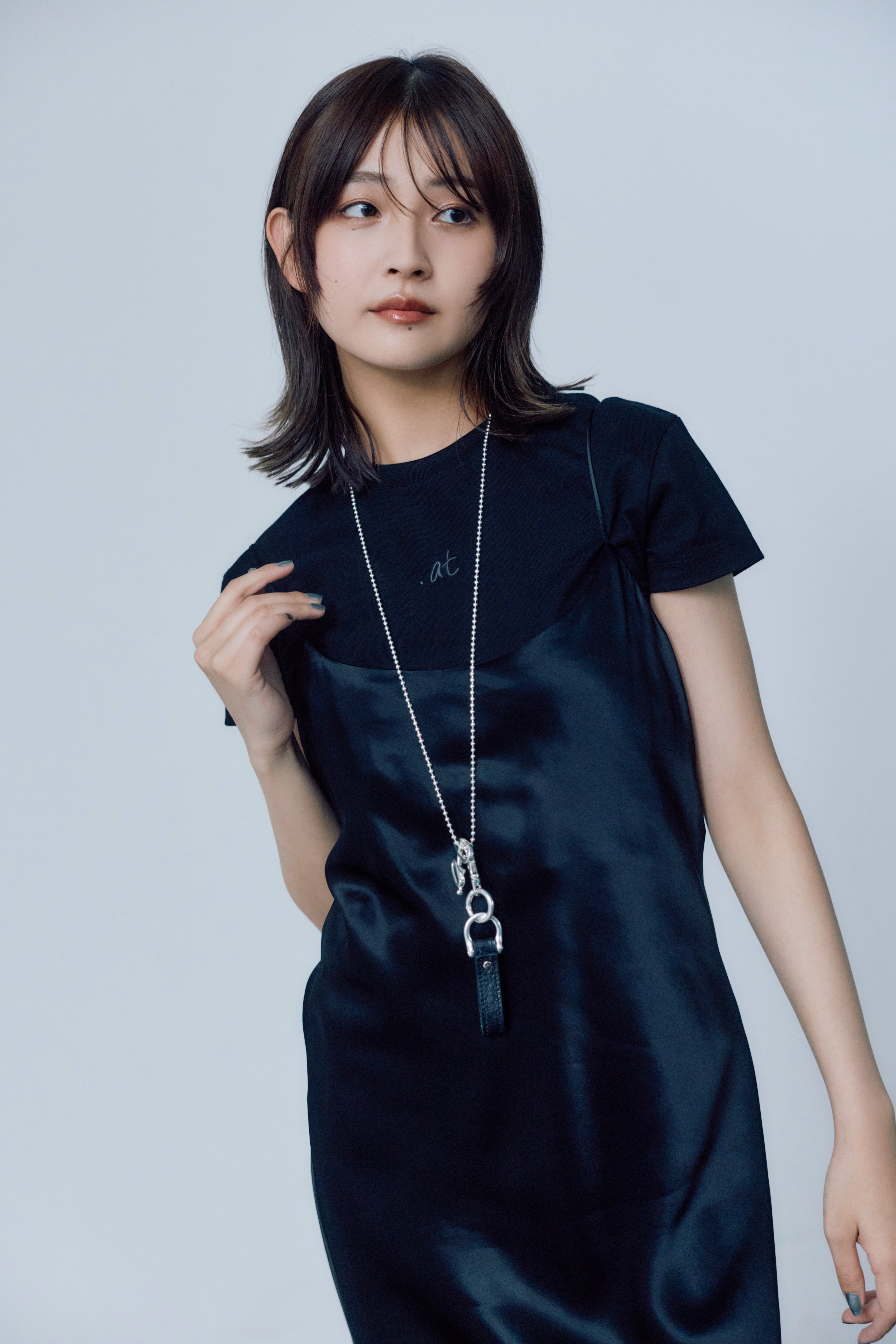 .at - New Basic Ladys T-Shirt - Black