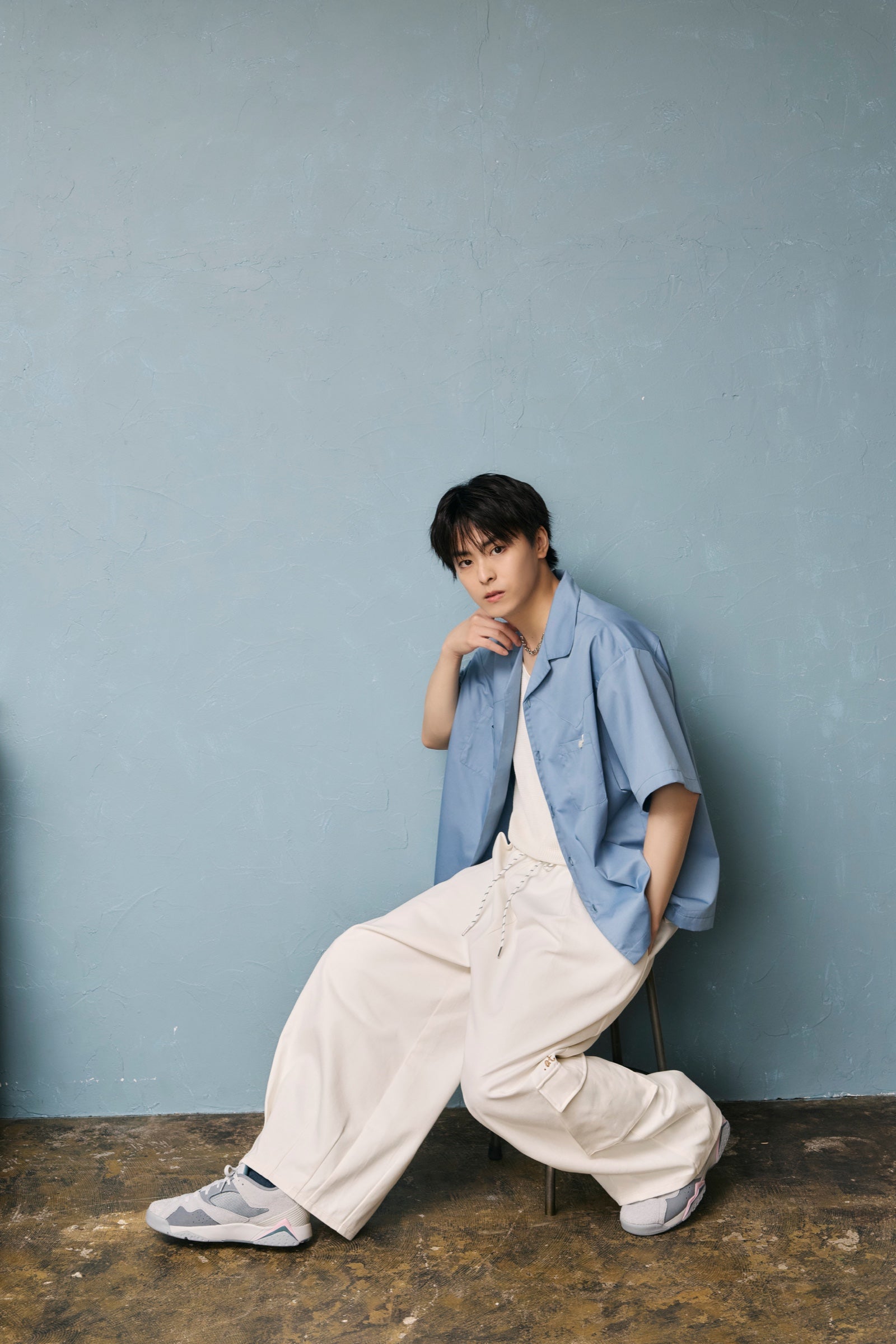.at - Baggy Rigid Denim Pants - Off White 01