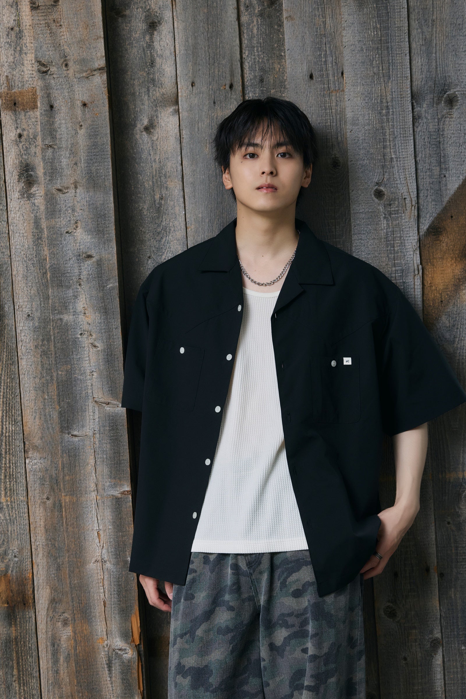 .at - Western Shirt - Black 01